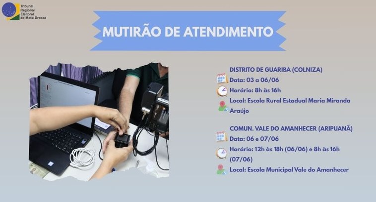 Mutirões eleitorais atenderão comunidades rurais em Aripuanã e Colniza   