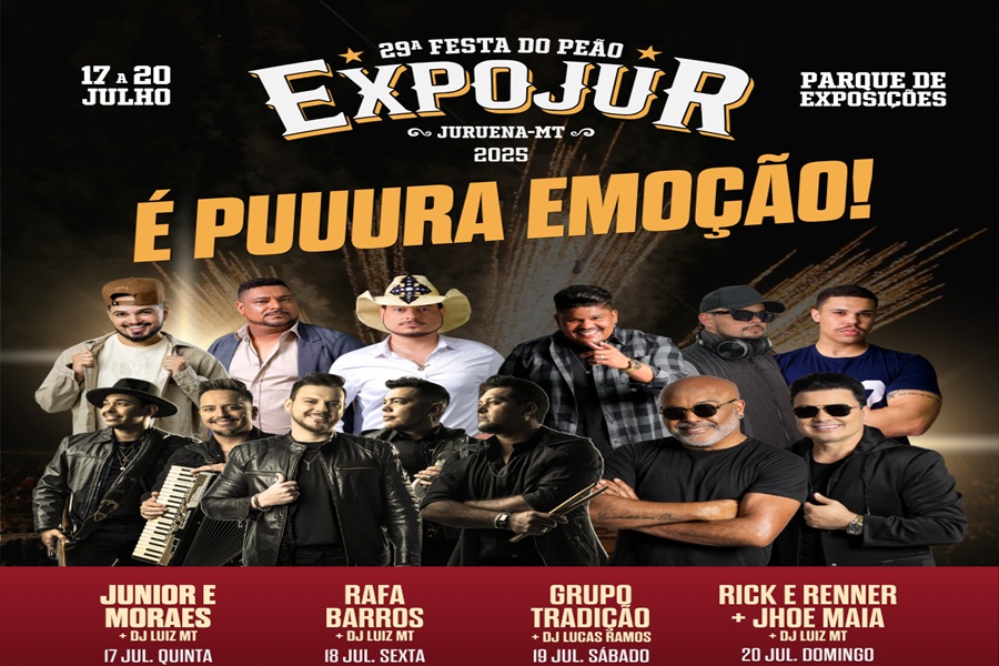 Juruena se Prepara para a 29ª Expojur com Shows, Rodeios e Grande Feira de Negócios 