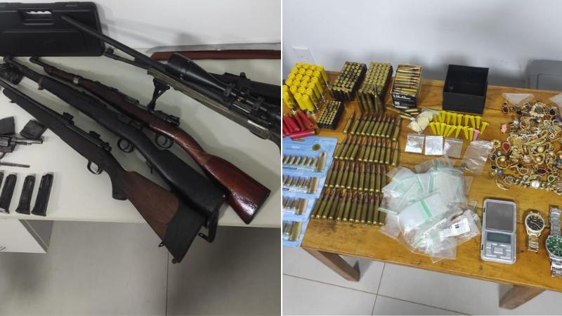 Faccionados são presos com arsenal de guerra e mais de R$ 20 mil 