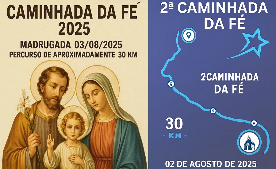 Paróquia São Francisco de Assis realiza 2ª Caminhada pela Fé rumo à Comunidade Lontra em agosto 
