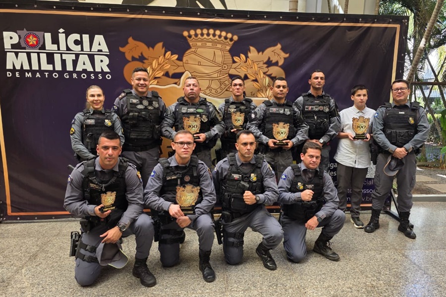 8º Comando Regional da PMMT é destaque em premiação estadual com conquistas nas áreas de combate ao crime e segurança pública 