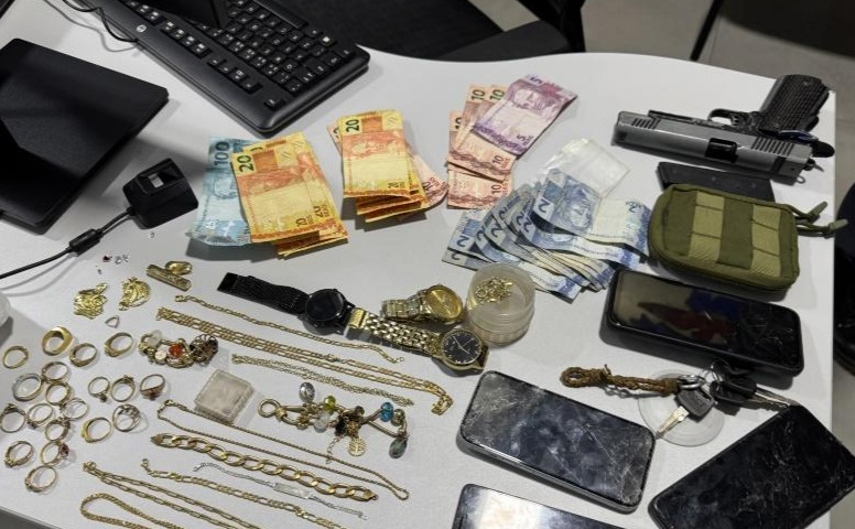 Roubo a joalheria em Juína termina com três suspeitos presos poucas horas após o crime 