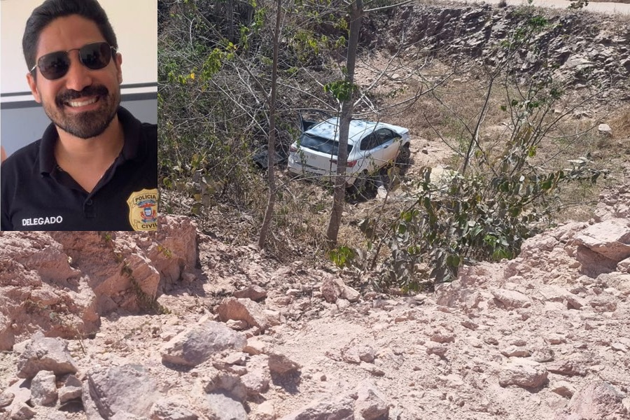 Delegado de Aripuanã sofre acidente na MT-208 e é transferido para Cuiabá 