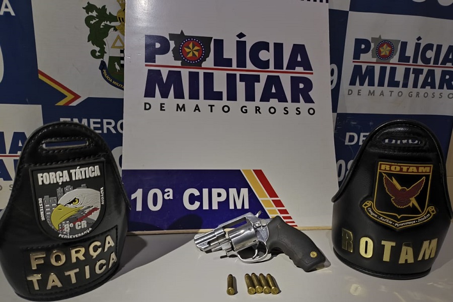 Polícia Militar prende homem por porte ilegal de arma em Aripuanã 