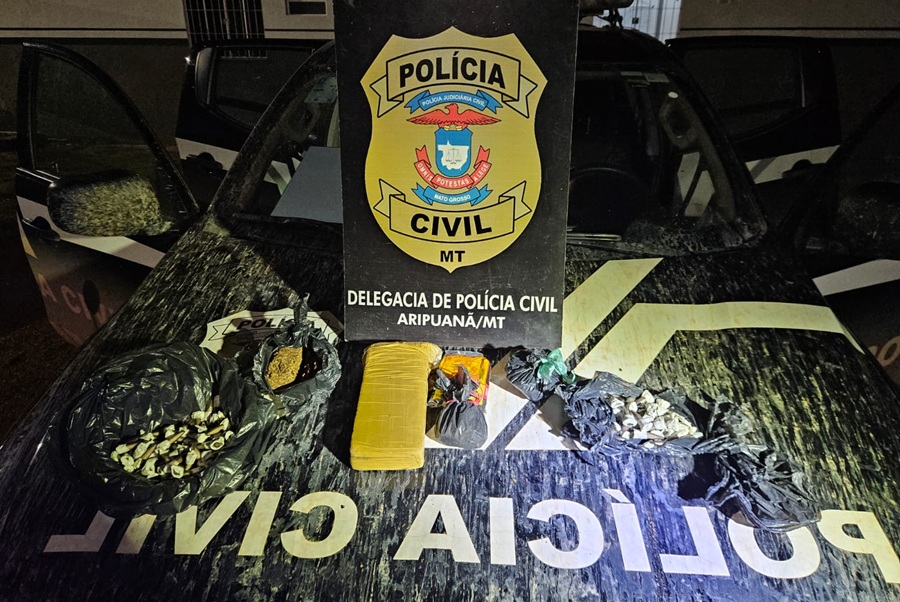 Polícia Civil de Aripuanã prende suspeito e apreende grande quantidade de drogas na Vila Garimpeira 