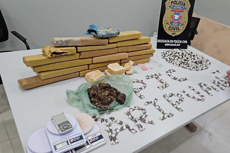 Polícia Civil de Aripuanã apreende grande quantidade de drogas e prende duas mulheres durante operação