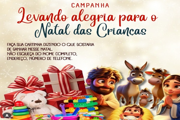 Campanha “Adote uma Cartinha” da Igreja Batista Amor busca levar alegria e esperança a crianças neste Natal em Aripuanã 