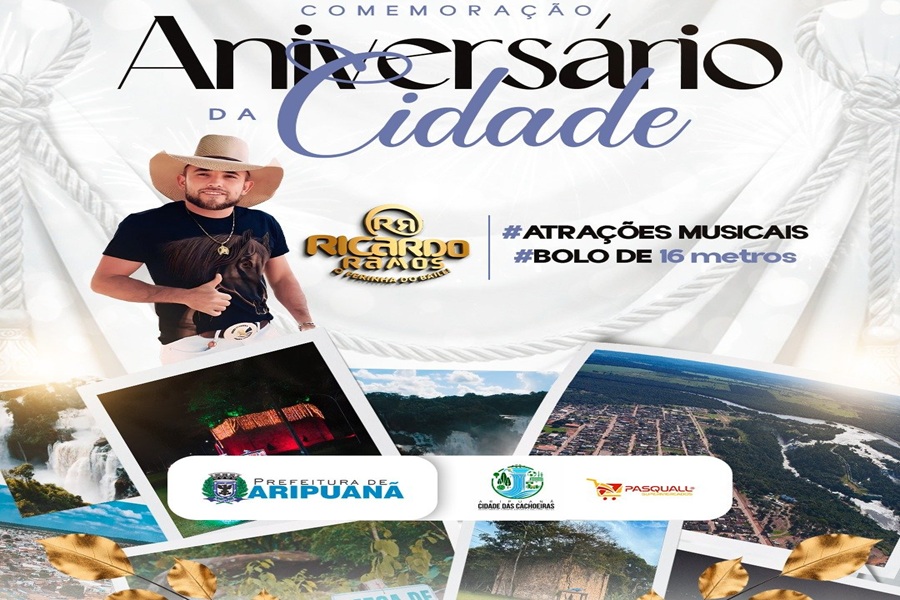 Aripuanã divulga programação especial para celebrar 82 anos de emancipação política 