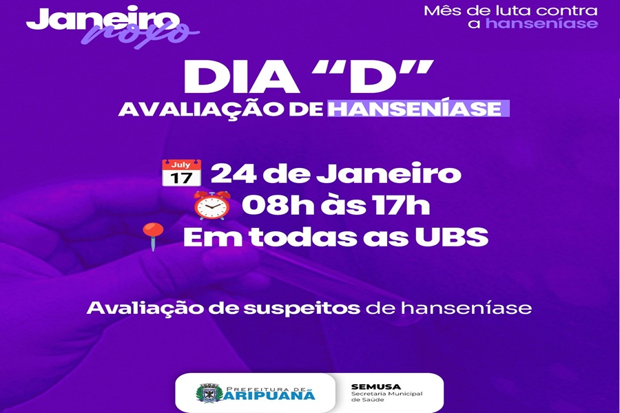 Prefeitura de Aripuanã realiza Dia “D” da campanha Janeiro Roxo com atendimentos em todas as UBS 