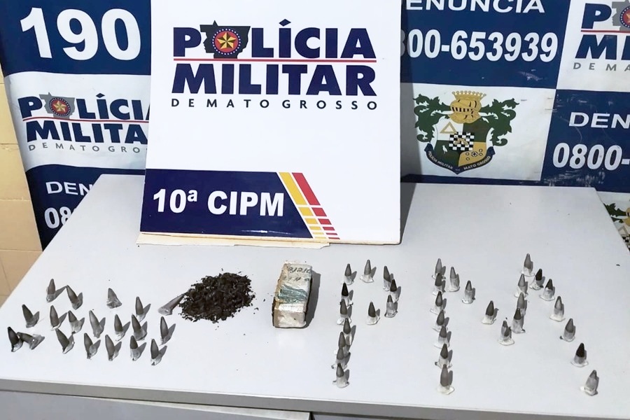 Polícia Militar apreende drogas após denúncia anônima na região da Vila Garimpeira em Aripuanã
