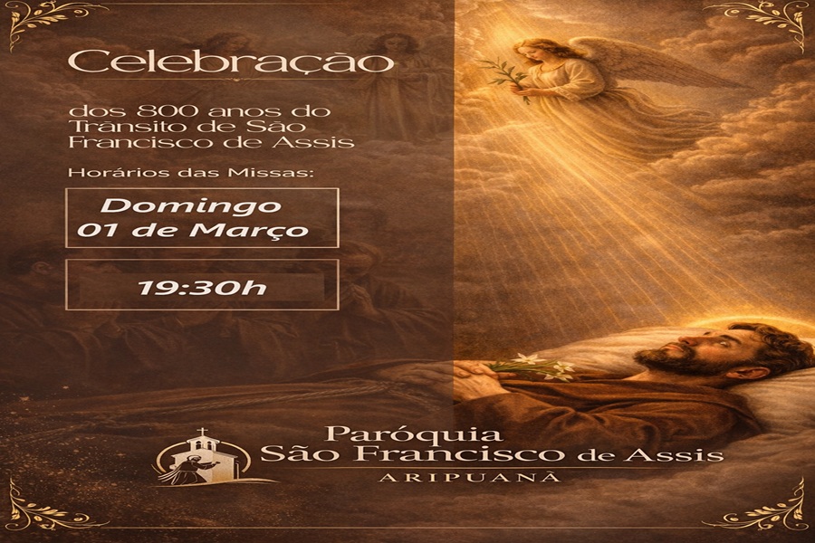 Paróquia São Francisco de Assis celebra Ano Jubilar Franciscano com missa especial em Aripuanã 