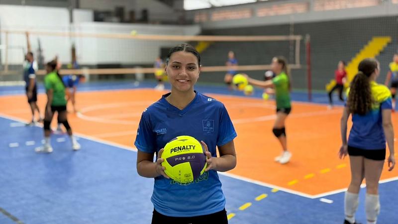 Filha de Aripuanã é convocada para a Seleção Mato-Grossense Sub-16 de Voleibol 