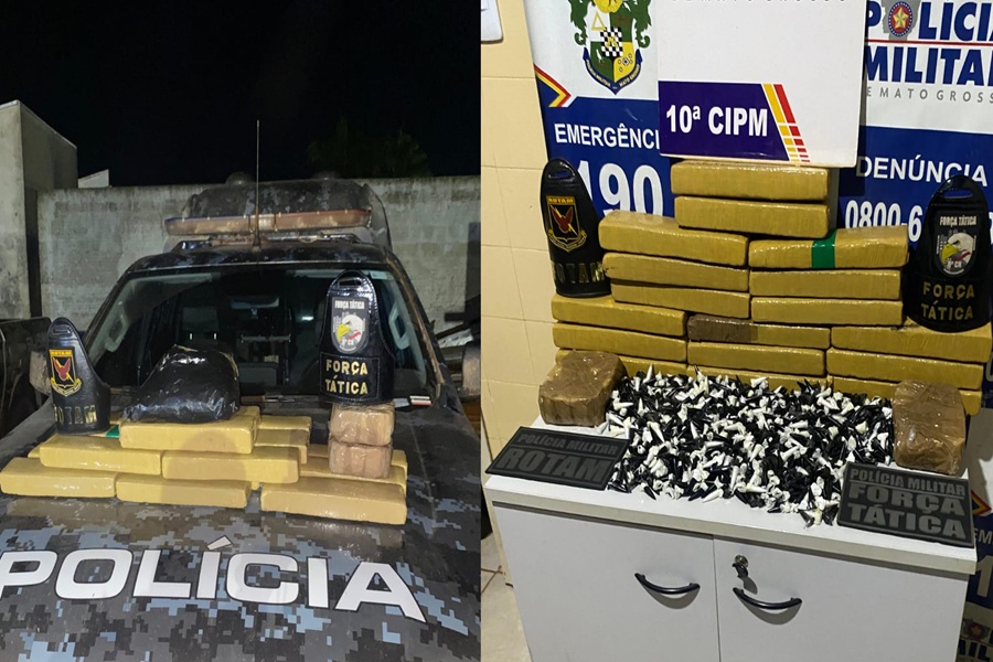 ROTAM apreende drogas e suspeito é preso após confronto com criminosos em Aripuanã 
