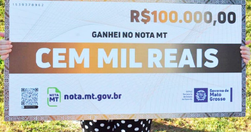 Moradores de Colniza e Várzea Grande faturam R$ 100 mil no Nota MT 