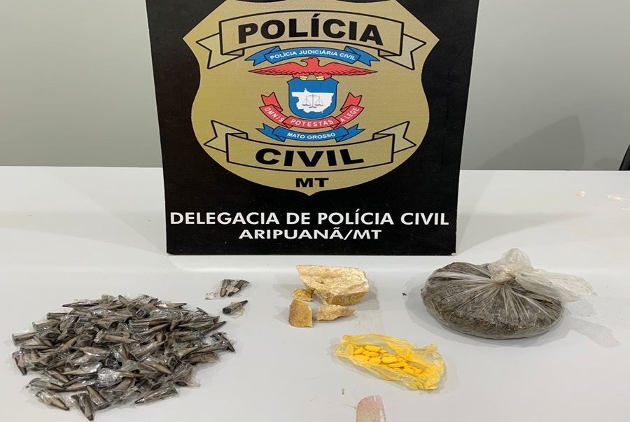 Polícia Civil apreende drogas e conduz dois suspeitos durante ação contra o crime em Aripuanã 