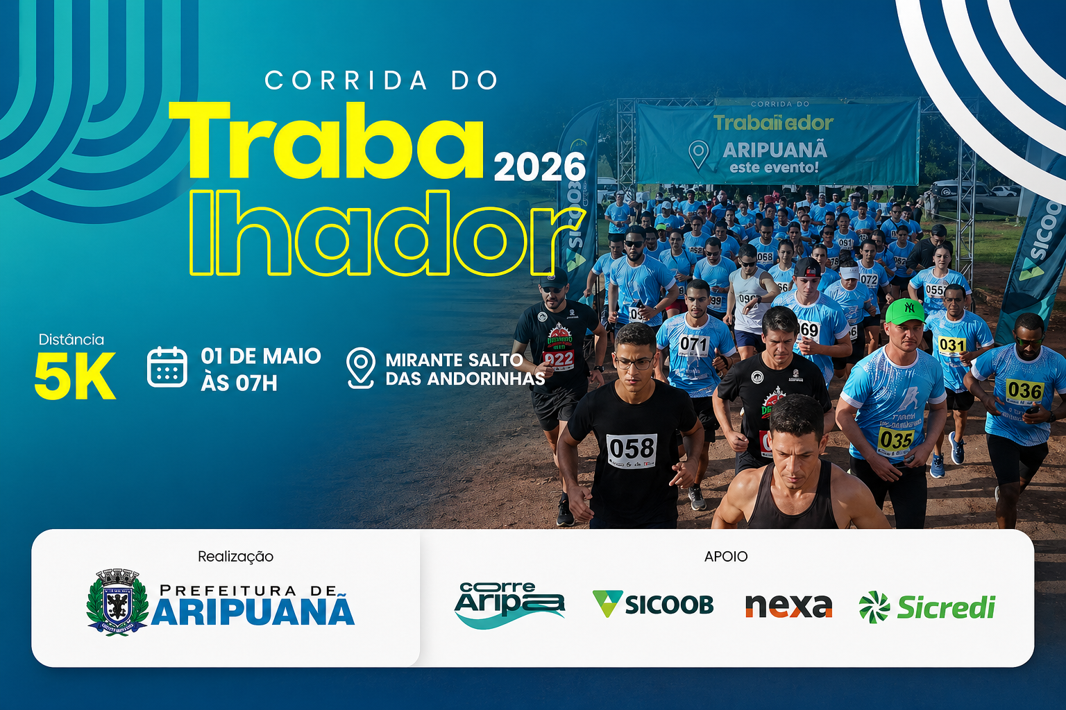 Corrida do Trabalhador movimenta Aripuanã no dia 1º de maio com inscrições abertas 