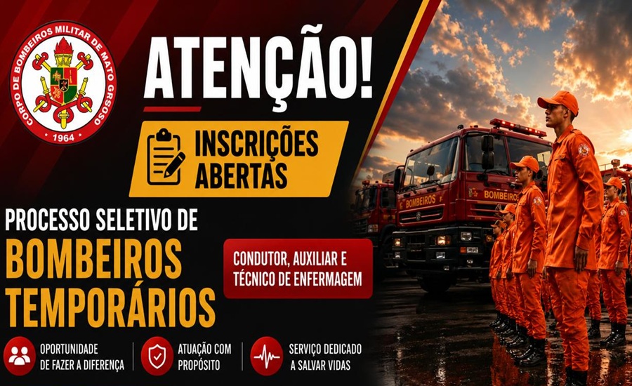 Último dia: inscrições para soldado bombeiro temporário seguem abertas em Aripuanã 