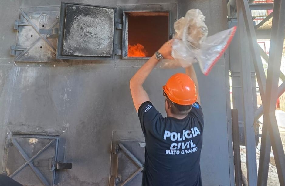 Polícia Civil incinera três toneladas de drogas apreendidas em ações das Forças de Segurança 