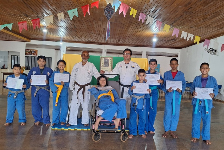 Associação Yawara realiza cerimônia de graduação de judocas da APAE de Aripuanã e celebra inclusão por meio do esporte 