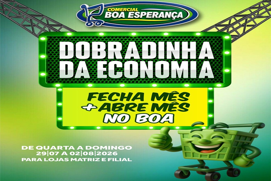Com ofertas em diversos setores, Comercial Boa Esperança lança campanha 'Dobradinha da Economia' em Aripuanã 