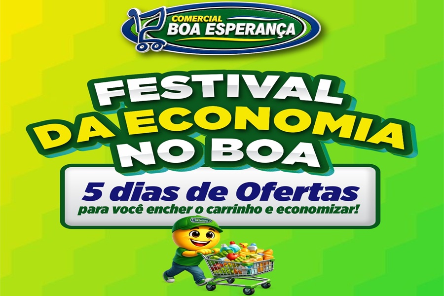 Comercial Boa Esperança lança 'Festival da Economia no Boa' com ofertas especiais até domingo em Aripuanã