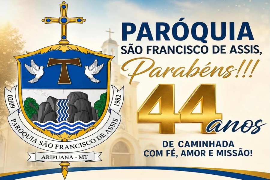 Paróquia São Francisco de Assis celebra 44 anos de caminhada de fé e missão em Aripuanã 