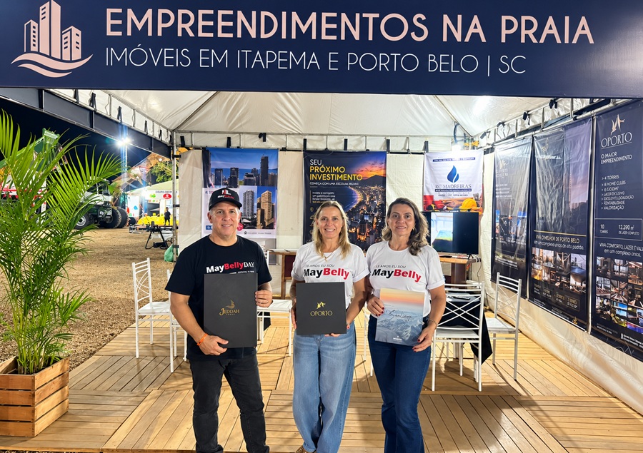 Andreia Meyer Assessoria Imobiliária apresenta as construtoras MayBelly e Amaral na Exponã 2026 em Aripuanã 