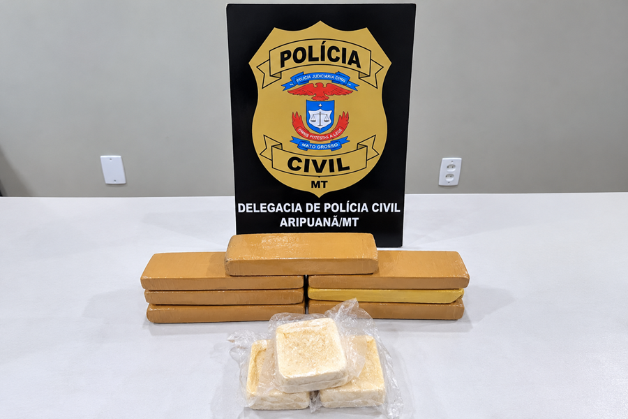 Polícia Civil prende mulher com pasta base de cocaína e maconha na MT-208, em Aripuanã 