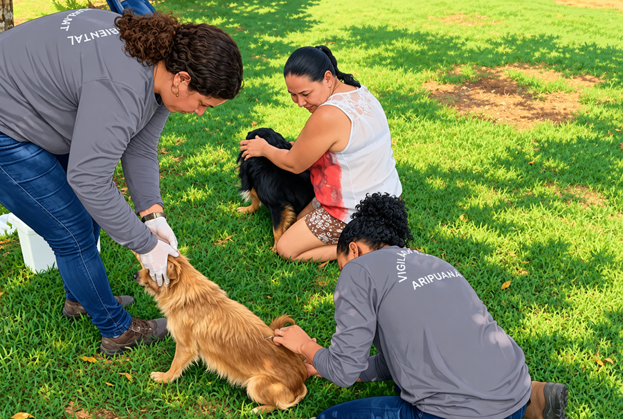 Aripuanã realiza campanha de vacinação antirrábica para cães e gatos no dia 7 de novembro 